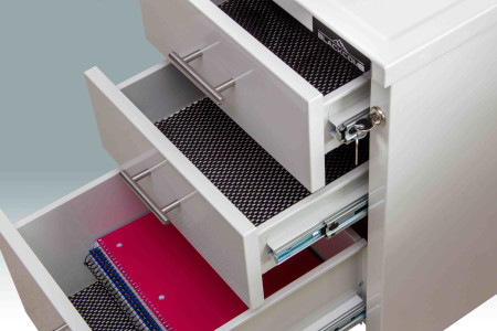 BLACKCOMB 3-drawer Steel Cabinet, Ivory
